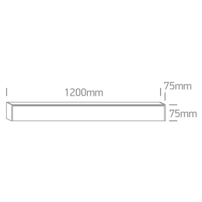 LED Linear Profiles Large size 38160A/B/W ONE LIGHT