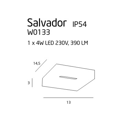 Kinkiet Salvador IP54 W0133