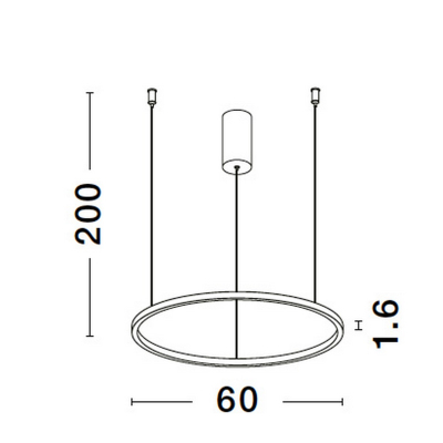 Lampa wisząca TOLUCA 60cm LE42780