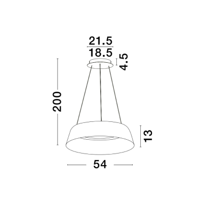 Lampa wisząca CANCUN 54cm LE42803