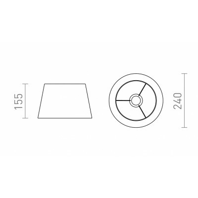 ALVIS 24/15 abażur stołowy kremowo biała max. 28W R13524 Rendl light studio