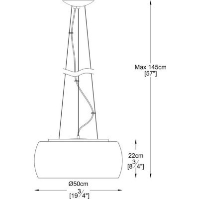 Lampa wisząca CRYSTAL P0076-06X-F4FZ 50cm  Zuma Line