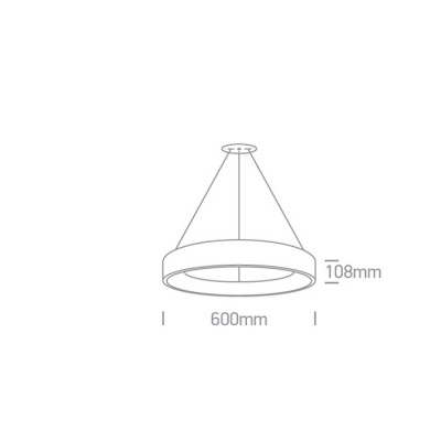 kinkiecik.pl Lampa wisząca LED Pendant Rings 62142NB/AN/W ONE LIGHT 60cm