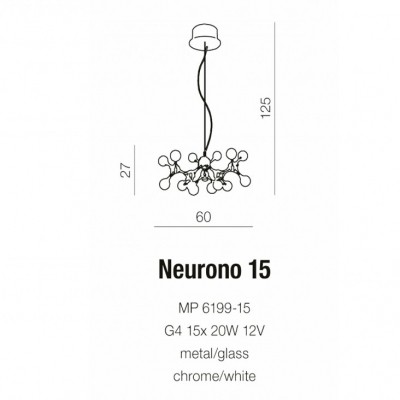 Lampa wisząca Neurono 15 AZ0107 AZZARDO