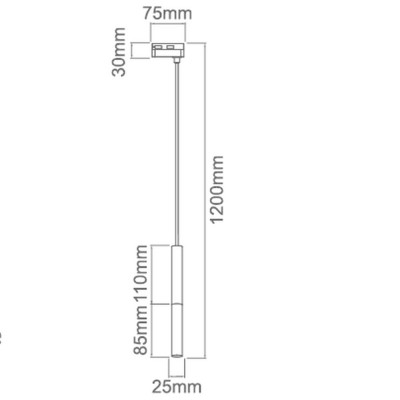 kinkiecikpl Reflektor szynowy Slimi S Nero Track / Rose Gold ORLICKI do szyny 1-fazowej