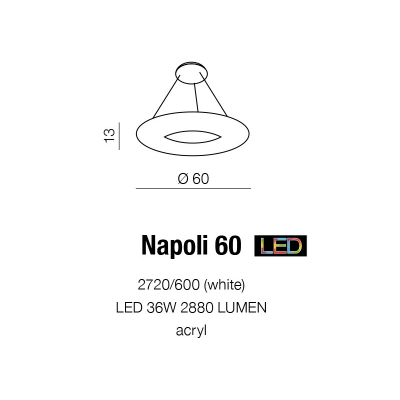 Lampa wisząca Napoli 60 AZ1316 AZZARDO