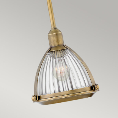 Lampa wisząca Elroy – 1 źródło światła – Stary mosiądz QN-ELROY-HB Elstead Lighting