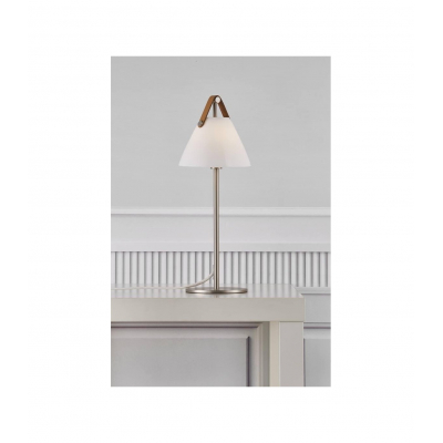 kinkiecik.pl Szklana lampa stołowa Strap16 - DFTP - Nordlux - biała 2020025001