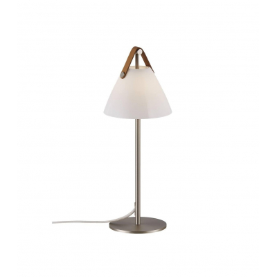kinkiecik.pl Szklana lampa stołowa Strap16 - DFTP - Nordlux - biała 2020025001