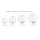 Komplet kloszy przezroczysty 10 BUBBLES GLASS SHADES SET 10 CLEAR AZ5872 AZZARDO