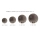 Komplet kloszy dymiony chrom 10 BUBBLES GLASS SHADES SET 10 SMOKY AZ5873 AZZARDO