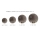 Komplet kloszy dymiony chrom 15 BUBBLES GLASS SHADES SET 15 SMOKY AZ5879 AZZARDO