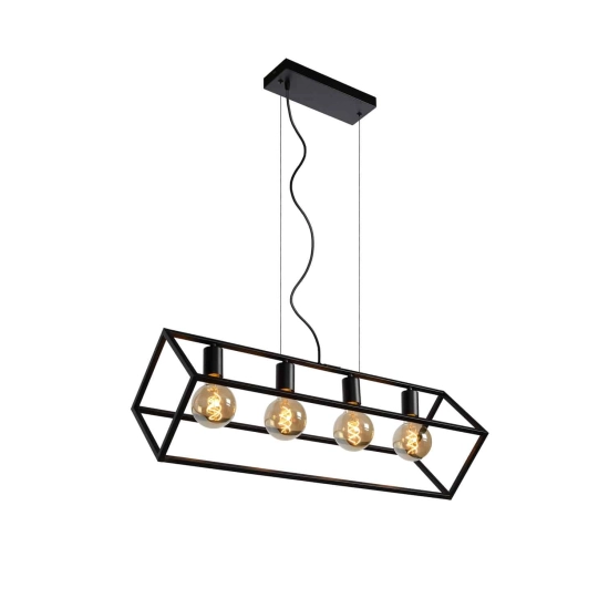 Lampa wisząca FABIAN 4xE27 czarny 00425/04/30 Lucide - zdjęcie produktu