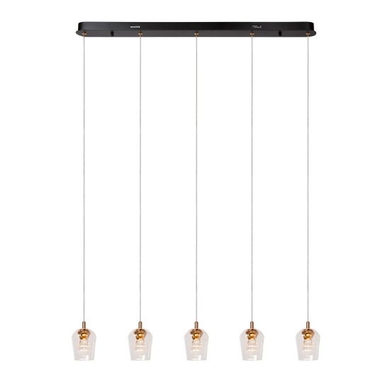 BERLIANE Lampa wisząca LED Dim. 5x4W 2700K Transparant 00430/20/60 Lucide - zdjęcie produktu