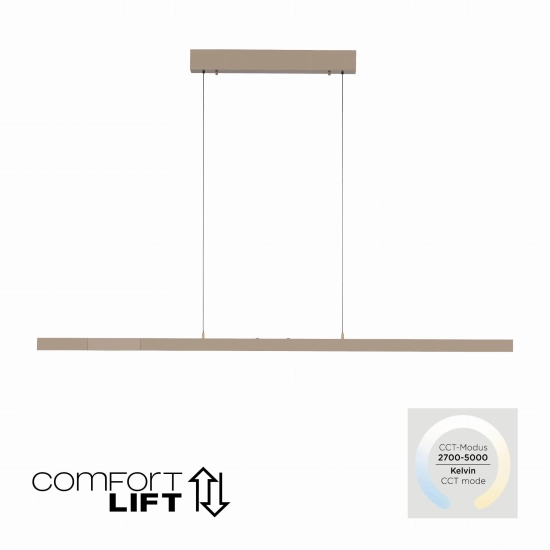 Lampa wisząca Adriana Comfort Lift Mosiądz 2598-97 Paul Neuhaus - zdjęcie produktu