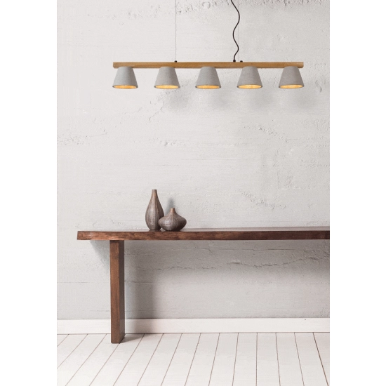 POSSIO Lampa wisząca E14 Taupe 03413/05/41 Lucide - zdjęcie dodatkowe 2