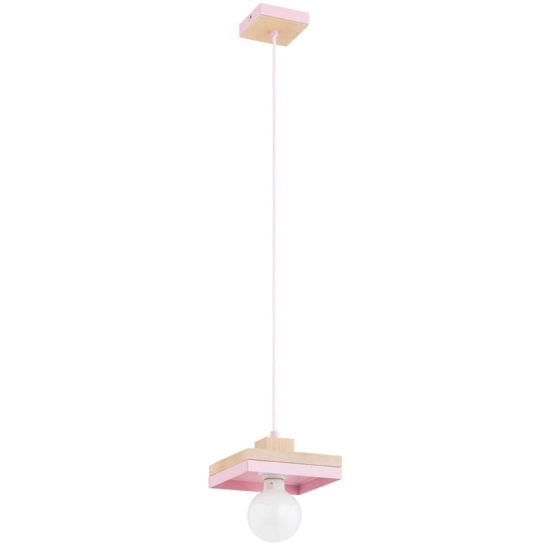 Lampa wisząca MIKO 1xE27 Różowy 61592 ALFA