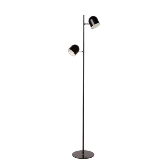 SKANSKA Lampa podłogowa LED Dim. 2x5W 2700K czarny 03703/10/30 Lucide - zdjęcie dodatkowe 1