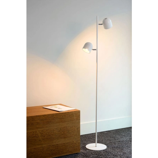 SKANSKA Lampa podłogowa LED Dim. 2x5W 2700K biały 03703/10/31 Lucide - zdjęcie dodatkowe 2