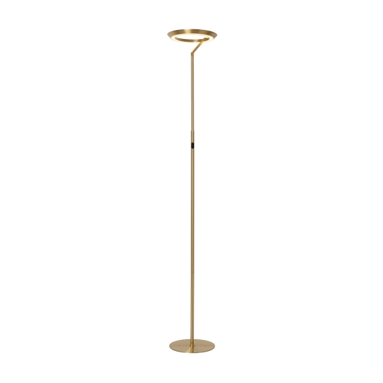CELESTE Lampa podłogowa Ø 28 cm LED Dim. 1x21W 2700K złoty mat / mosiądz 03745/24/02 Lucide - zdjęcie produktu