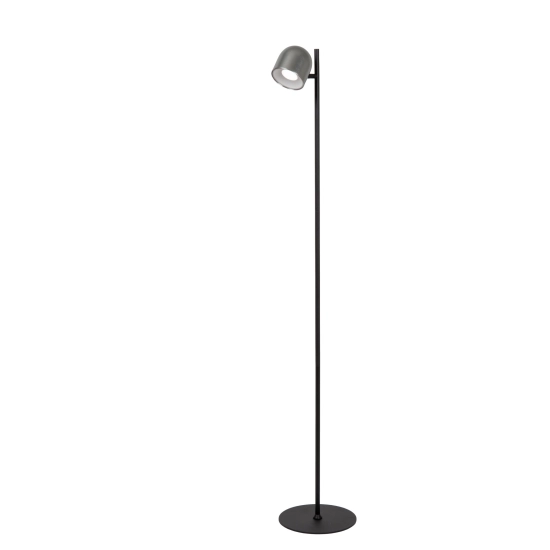SKANSKA RECH Lampa podłogowa Battery pack Ø 23 cm LED Dim. CCT 1x3W 3000K/6000K IP44 Grey iron 03749/03/15 Lucide - zdję