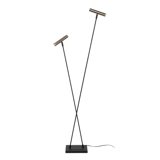 DUARTE Lampa podłogowa 2xG9 Grey iron 03751/02/15 Lucide - zdjęcie produktu