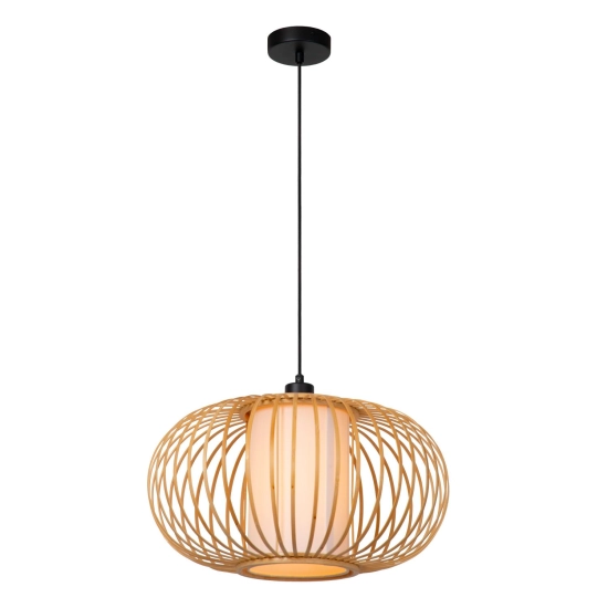 THULINE - Lampa wisząca - Ø 45 cm- 1xE27 - Light Wood Look - Essential 05457/45/72 LUCIDE