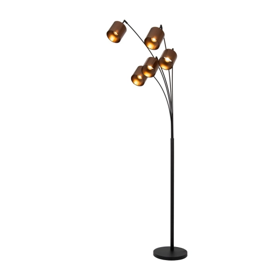 RANKOS Lampa podłogowa 5xE27 czarny 05747/85/30 Lucide - zdjęcie produktu