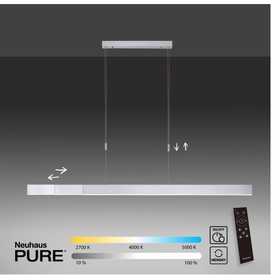 Lampa wisząca Pure-moto Aluminium 2525-95 Paul Neuhaus - zdjęcie dodatkowe 2