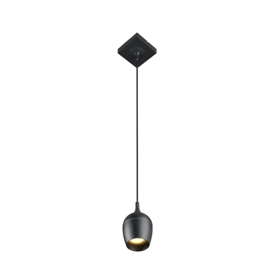 PRESTON lampa wisząca Bathroom Ø 10 cm 1xGU10 IP44 czarny 09437/01/30 Lucide - zdjęcie produktu
