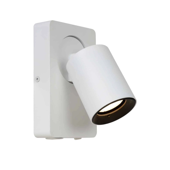 Kinkiet NIGEL LED GU10 1x5W 3000K With USB charging point biały 09929/06/31 Lucide - zdjęcie produktu