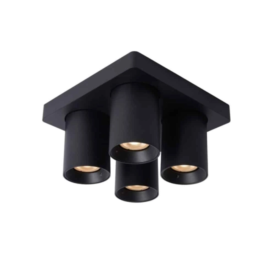Plafon NIGEL LED Dim to warm GU10 4x5W 2200K/3000K czarny 09929/20/30 Lucide - zdjęcie produktu
