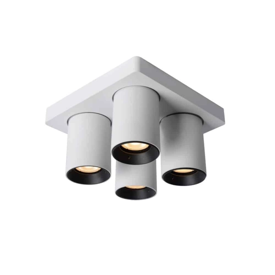 Plafon NIGEL LED Dim to warm GU10 4x5W 2200K/3000K biały 09929/20/31 Lucide - zdjęcie produktu