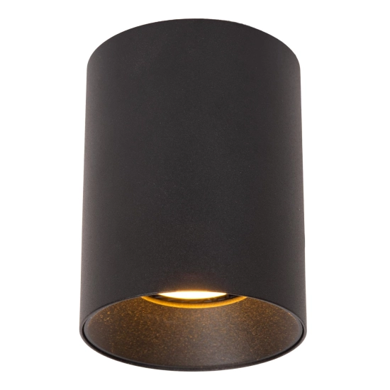 GERTI - Plafon - Ø 8 cm - 1xGU10 - Black - Essential 09945/01/30 LUCIDE