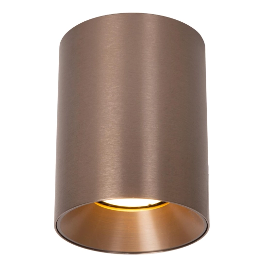GERTI - Plafon - Ø 8 cm - 1xGU10 - Coffee - Essential 09945/01/97 LUCIDE
