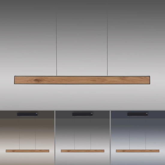 Lampa wisząca Pure E-motion Czarny/drewno 2570-79 Paul Neuhaus - zdjęcie dodatkowe 2