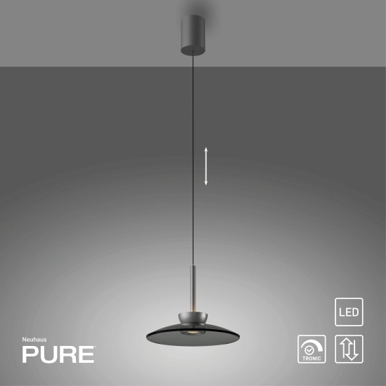 Lampa wisząca Pure Moon Szara 2191-15 Paul Neuhaus - zdjęcie dodatkowe 1