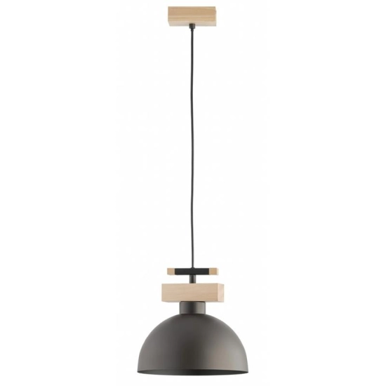 Lampa wisząca VERTA 1xE27 brązowy jasne drewno 61621 ALFA