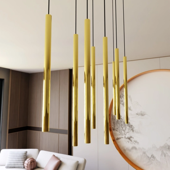 Lampa wisząca SELTER 9 GOLD 1332/9 EMIBIG Lighting