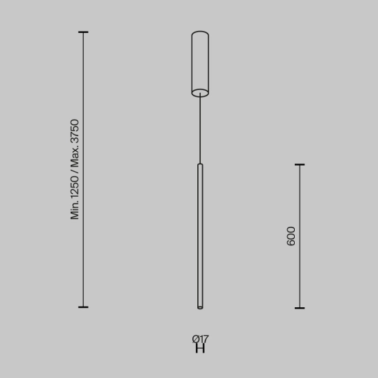 Lampa wisząca Halo MOD246PL-L12BK Maytoni - zdjęcie dodatkowe 5