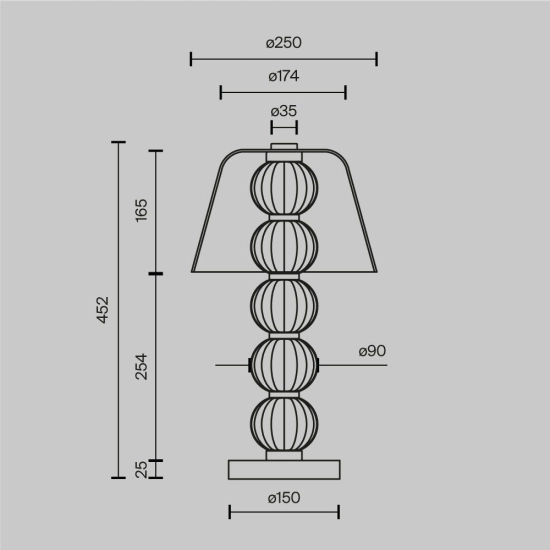 Lampa stołowa Amulet MOD555TL-L8G3K Maytoni - zdjęcie dodatkowe 4