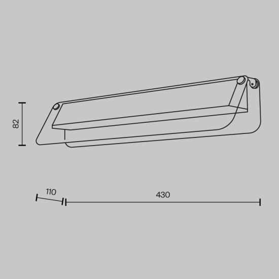 Lampa ścienna (kinkiet) Flat MOD296WL-L10BC3K Maytoni - zdjęcie dodatkowe 4