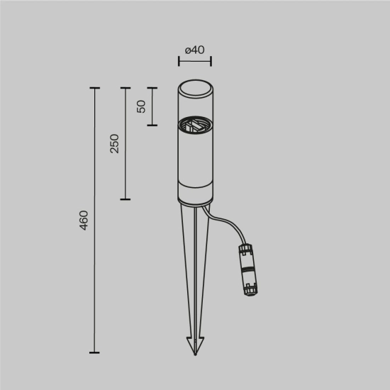Lampa stojąca Oświetlenie krajobrazu Glide O437FL-01GF1 Maytoni - zdjęcie dodatkowe 6