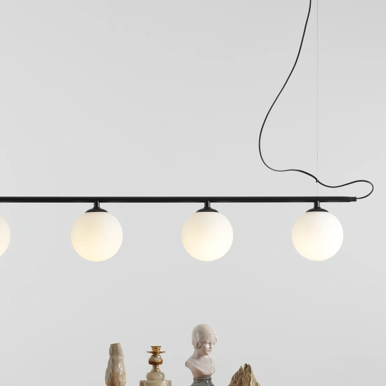 BERYL GLASS 5 CZARNY 1006F1 Nowoczesna lampa wisząca Aldex - zdjęcie dodatkowe 3