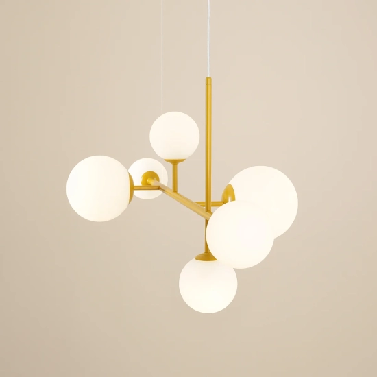 DIONE 6 MUSTARD 1092K14 Nowoczesna lampa wisząca #colours Aldex - zdjęcie dodatkowe 2