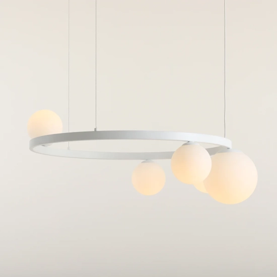 Lampa wisząca GARDA 5 RING BIAŁY 1099F_R Aldex - zdjęcie produktu