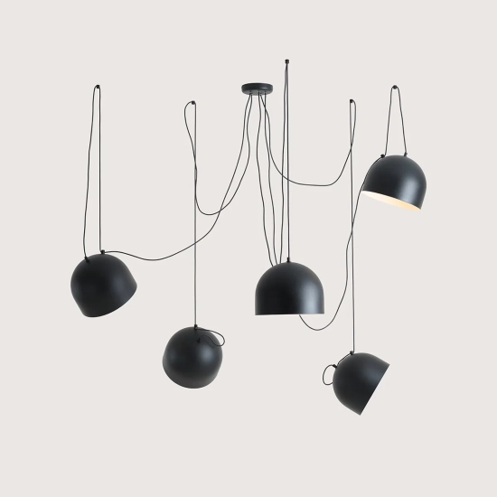 Lampa wisząca NOOR 5 CZARNY 1122F1 Aldex - zdjęcie dodatkowe 1