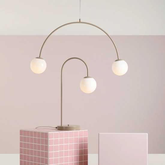 Lampa wisząca UNA 2 BEIGE 1116H17 Aldex - zdjęcie produktu