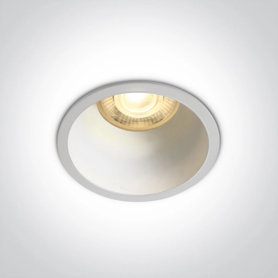 Oprawa podtynkowa WHITE GU10 10W WHITE REFLECTOR DARK LIGHT 10105AD/W/W ONE LIGHT