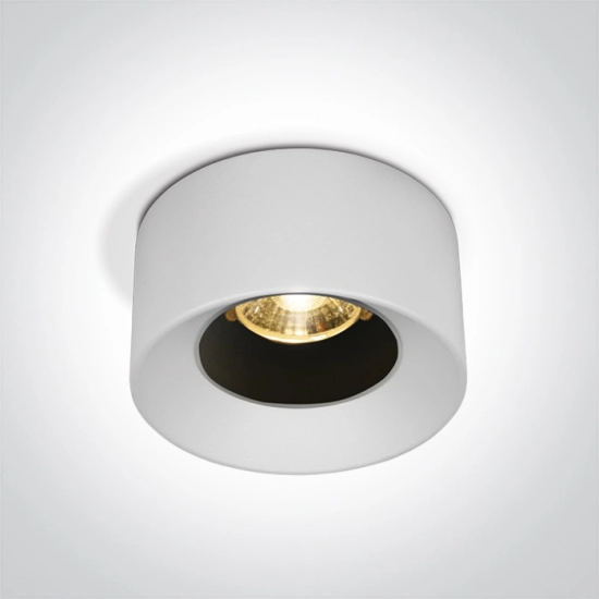 Oprawa podtynkowa WHITE LED 7W 38deg WW 230V 10107A/W/W ONE LIGHT